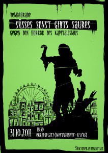 Wien 31.10: „Süßes sonst gibts Saures!“ –  gegen den Horror des Kapitalismus!